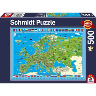 Schmidt Spiele Puzzle 500T Europa entdecken