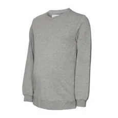 mamalicious Umstandssweatshirt MLSILJA VITA Light Grey Melange, XL