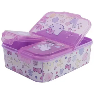 Stor Hello Kitty Kinder Brotdose Lunchbox | Schule | Kindergarten | für Mädchen | Brotbox | Brotbüchse | Frühstücksbox