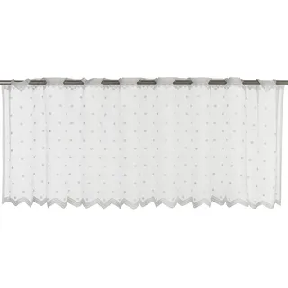 ELBERSDRUCKE Bistrogardine Ösen 45 x 160 cm Weiß