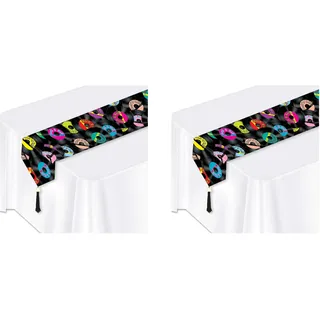 Beistle Vintage Cartoon Vibrant Tischläufer, 2 Stück