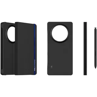 TCL Magnetische Flip Cover und Elektromagnetischer Stift NXTPAPER 60 Ultra, Schutzhülle, Papier-Textur Schreiben, Ultra-Low Latency, Druckempfindlich, Schwarz