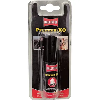 BALLISTOL 24423 Pfeffer-KO 15ml Spray – Tier-Verteidigungsspray– Abwehrspray 4m Sprühweite – Lippenstiftformat