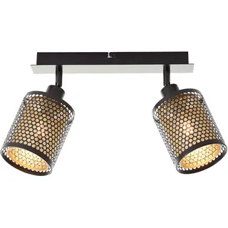 Brilliant Deckenstrahler »Cheval« E14 Breite 30 cm, E14, Metall, schwarz goldfarben, goldfarben