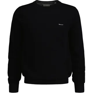 GANT COTTON PIQUE C-NECK Pullover Schwarz M
