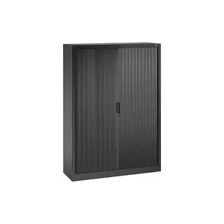 CP Omnispace Rollladenschrank schwarzgrau 3 Fachböden 120,0 x 42,0 x 166,0 cm