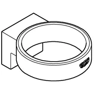GROHE Halter Selection 41027, für Glas/Seifenspender, cool sunrise gebürstet