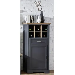Innostyle Jasmin Stauraumschrank 66 x 42 x 136 cm Grau