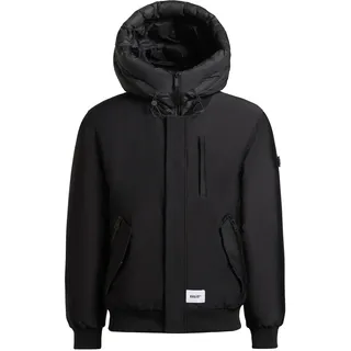 khujo Outdoorjacke "Outdoorjacke Clemat" mit Kapuze Warme Winterjacke mit abnehmbarem Inlayer, schwarz