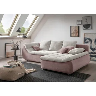 Home Affaire Ecksofa Imola Microfaser 2-Sitzer Rosa
