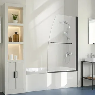 Vevor rahmenlose Badewannen Duschtür drehbare halbe Duschglastür 864x1397mm