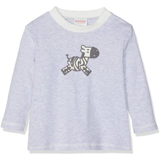 Schnizler Baby - Mädchen Sweat-Shirt Interlock Zebra 813176, 37 - Grau/Melange, 86