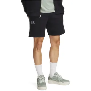 Under Armour Icon Fleece Taping Kurze Hose - Black / White - M