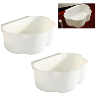 Auffangschale, Eozfly 2 Stück Küchenschrank Tür Hängende Abfallbehälter, Küchenabfalleimer für Aufbewahrung Hängenden Abfallbehälte,Einhängen Mülleimer Abfall Behälter,Trash Müllbeutelhalter