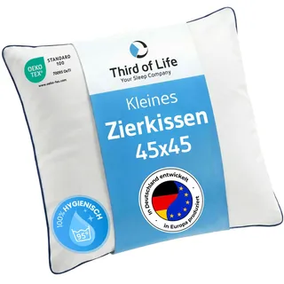 Kissen 45x45 inSPIRO, Premium Kissen von Schlafexperten entwickelt, Kleines Zierkissen - Made in EU, Extra weiche Kissenfüllung zum Schlafen, Kuschelkissen für Sofa, Couch, 95° waschbar, Sofakissen