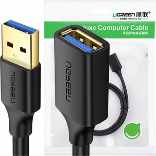 UGREEN USB 3.0 extended cable 0.5m (black) (0.50 m, USB 3.0), USB Kabel