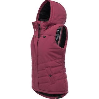 Steppweste RAGWEAR "Steppweste Hesty", Damen, Gr. 3XL, rot (wine25), Obermaterial: 100% Polyester PES.  Futter: 100% Polyester PES. 100% Polyester PES., Westen Steppweste