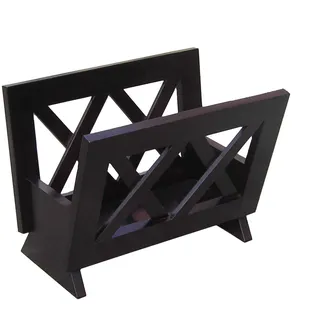 Oceanstar Star M1125 modernes Zeitschriftensammler, Holz massiv, Mahagoni Fertig