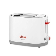 Ufesa TT7385 Toaster mit Leistung 750 W und 3 Funktionen, Auftauen, Aufwärmen und Abbrechen. Elektronischer Schalter mit 7 Röstpositionen, 2 Schlitze/2 Toasts