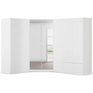 Rauch Schrank-Set RAUCH "Kleiderschrank Schrank Garderobe Wäscheschrank COSTA mit Spiegel", weiß (alpinweiß), B:208cm H:197cm T:253cm, Holzwerkstoff, Kastenmöbel-Sets, viel Platz, grifflose Front und Push-to-Open Funktion MADE IN GERMANY, Topseller