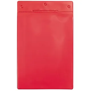 Djois, 162003 - Magnetische Logistik-Identifikationshülle, A4, Hochformat, Rot, 10 Stück, für Dokumente, ISO-Farben, Obereinschub, Starke Magnetleiste, Perfekt für Fabriken