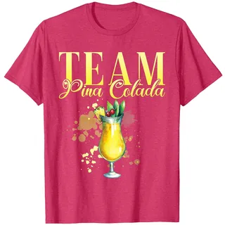 Pina Colada Cocktail für den Junggesellinnenabschied T-Shirt, Herren, Rot Meliert, 3XL