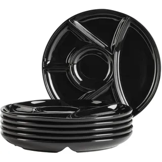 Mäser Fondueteller 21,5 cm schwarz 6er Set