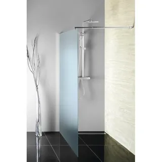 WALK-IN Glaswand (Dekorglas) mit Stütze, 1-teilig, 1100 mm