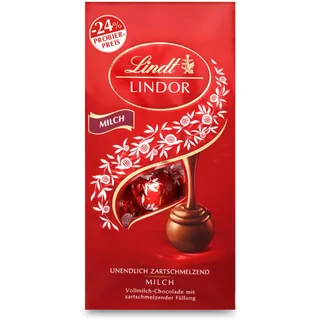 Lindor Kugeln Milch Schokolade mit einem zartschmelzendem Kern 137g