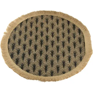 AM Design "Tischset", aus Jute, Ø 38 cm, schwarz, natur),