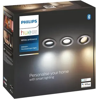 Philips Milliskin 3er Pack rund silber