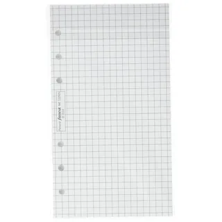 Filofax 132905 Personal Notizpapier, kariert, weiß
