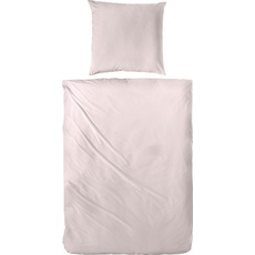 Bild von Bettwäsche »Uni Luxus-Satin in Gr. 135x200, 155x220 oder 200x200 cm«, (3 tlg.), Bettwäsche aus Baumwolle, unifarbene Bettwäsche mit Reißverschluss,