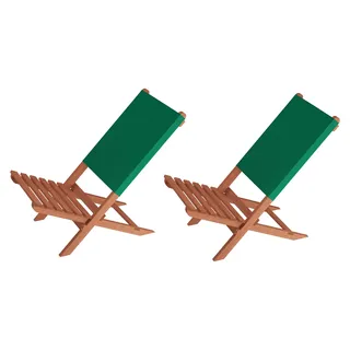 Klappstuhl Strandstuhl Anglerstuhl Gartenstuhl Stuhl zum Zusammenstecken grüner Bezug V-10-352 - Grün