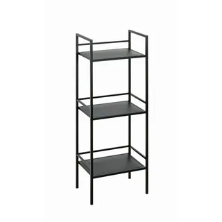 Haku-Möbel Bücherregal 35 x 25 x 95 cm Schwarz