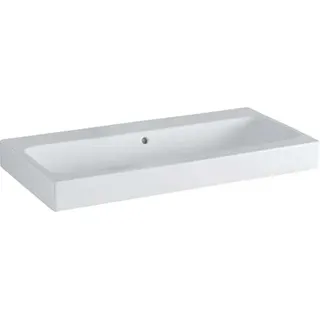 Geberit iCon Waschtisch 900 × 485 mm, weiß, ohne Hahnloch, 124093000, Farbe: Weiß