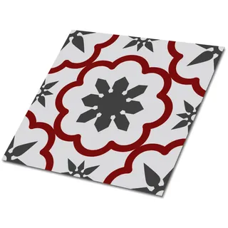 Tulup Fliesenaufkleber 9 Stück 30x30 cm selbstklebend Geometrische Sterne , Grau , Textil , 30x1.6x30 cm , Tapeten & Wandverkleidungen, Wandtattoos & Sticker