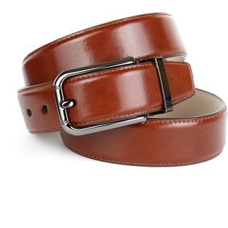 Anthoni Crown Herren 3P114 Gürtel, Braun (Cognac 114), 90