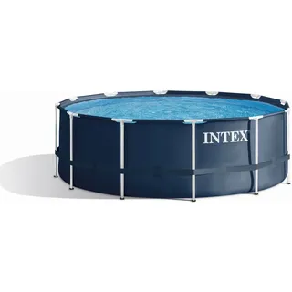 Intex Frame Pool 366 x 122 cm | Rundpool mit Sicherheitsleiter