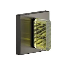 Dornbracht Unterputzventil rechtsschließend, kalt 1/2", mit Swarovski® Kristall – gelbgrün, Bausatz Endmontage, 36657705, Farbe: Dark Platinum matt