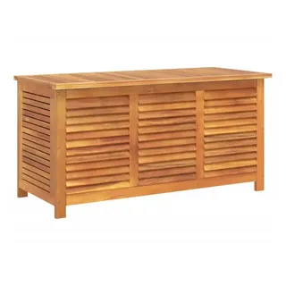 vidaXL Gartenbox mit Lüftungsschlitzen 113 x 50 x 56 cm Braun