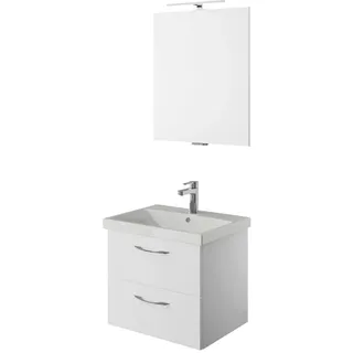 Pelipal Badezimmer , Weiß Hochglanz , Holzwerkstoff , 2 Schublade(n) Schubladen , 60 cm , Made in Germany , hängend, Typenvielfalt , Badezimmer, Badmöbelsets & Badmöbelserien, Badmöbel-Sets