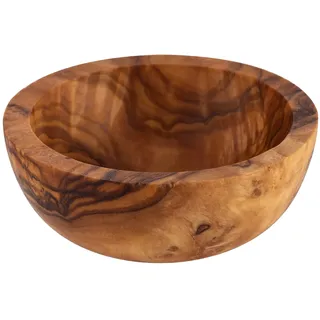 APS Schale, 4er Set OLIVE aus Olivenholz Ø 6 cm, H: 2 cm (Jedes Teil ist ein Unikat. Farbe und Maserung kann abweichen.)