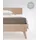 Spannbettlaken Mako-Satin 200 x 200 cm taupe