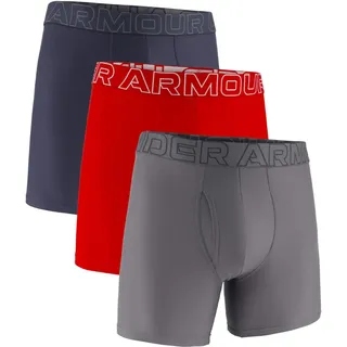 Under Armour Herren Boxershorts TECH-SOLID 16 cm 3 Pack UUSHJ043-062 M - Downpour Gray - M