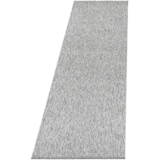 Läufer , Hellgrau , Textil , Uni , rechteckig , 80x250 cm , Oeko-Tex® Standard 100 , für Fußbodenheizung geeignet, schmutzabweisend, für Hausstauballergiker geeignet, lichtunempfindlich, antistatisch, pflegeleicht, strapazierfähig, leicht zusammenrollbar , Teppiche und Böden, Teppiche, Teppichläufer, Läufer