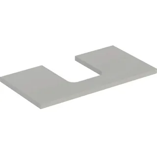Geberit ONE Waschtischplatte, Ausschnitt mittig, für Aufsatzwaschtisch Schalenform, 75x3x47cm, 505.272.00.7, Farbe: greige lackiert matt