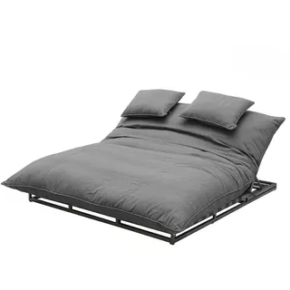 CLEMENTO Bona Doppel Loungeliege Aluminium Sunbrella
