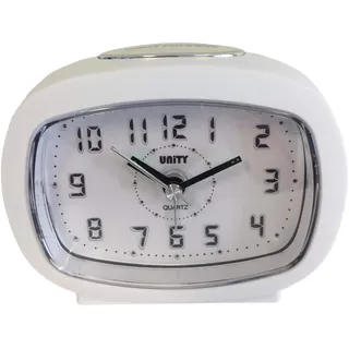 Unity LED-Wecker mit Signalton – 49026, weiß, 9 x 7.5 x 4.5cm