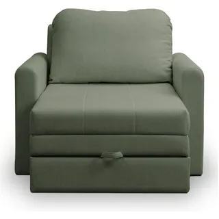 Selsey Schlafsessel DEJANO Textil 103 x 90 x 115 cm Salbeigrün